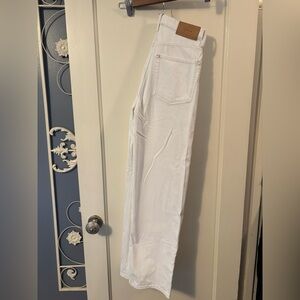 Women's H&M White Wide Leg Jeans